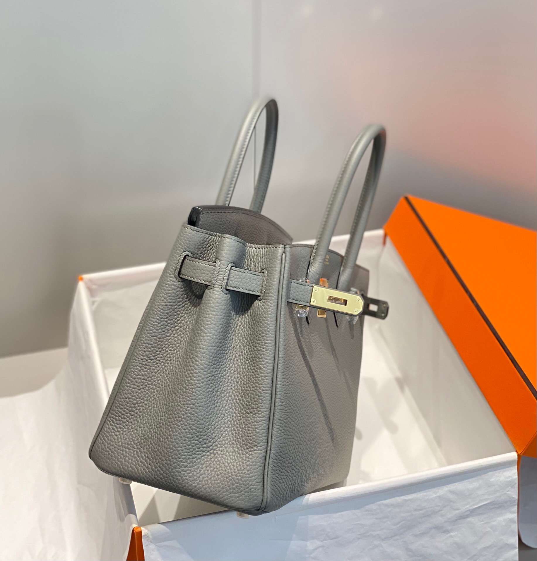   Hermes Birkin 25 & 30 & 35 Cumulonimbus gray