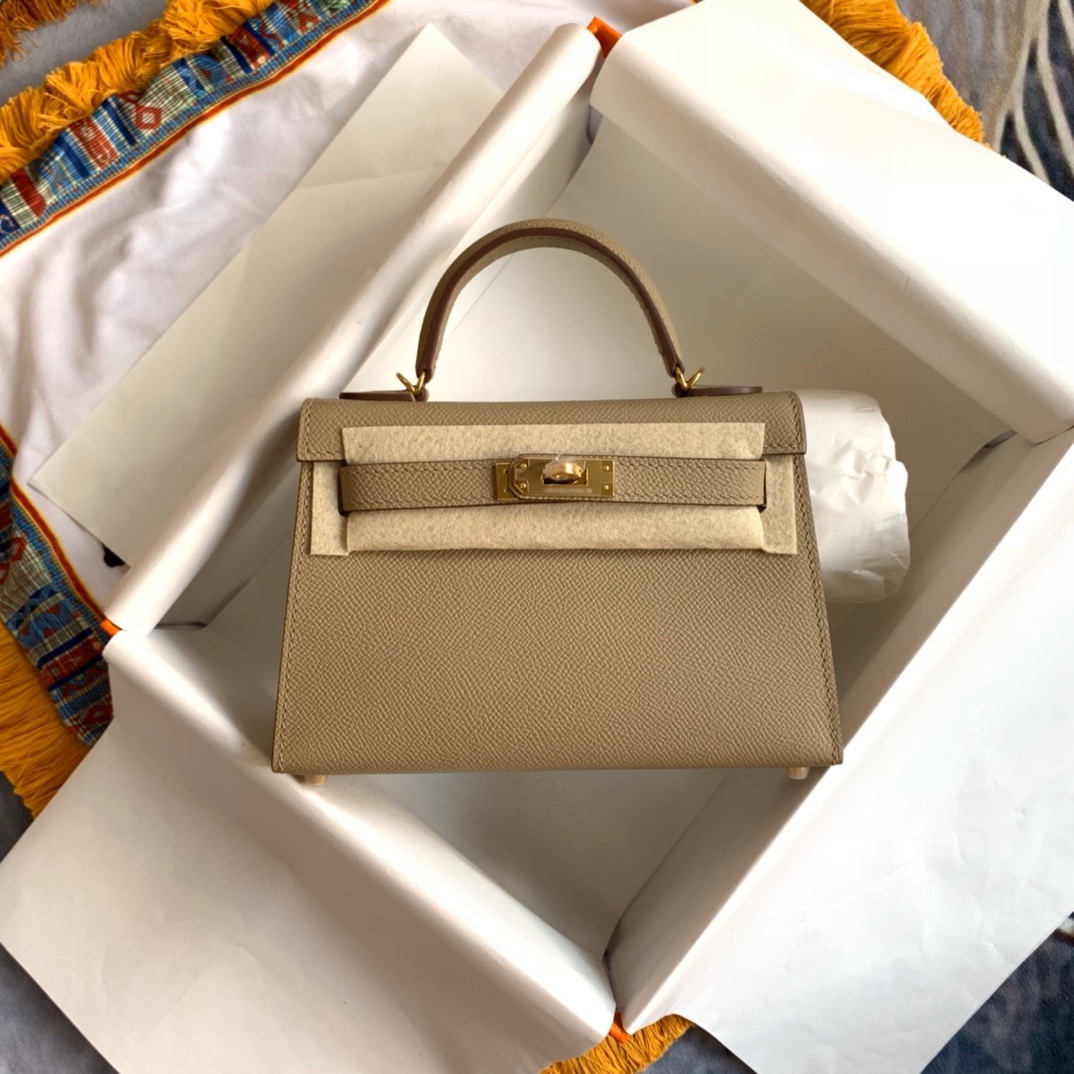 Hermès Kelly Sellier 20  Epsom Gold Hardware