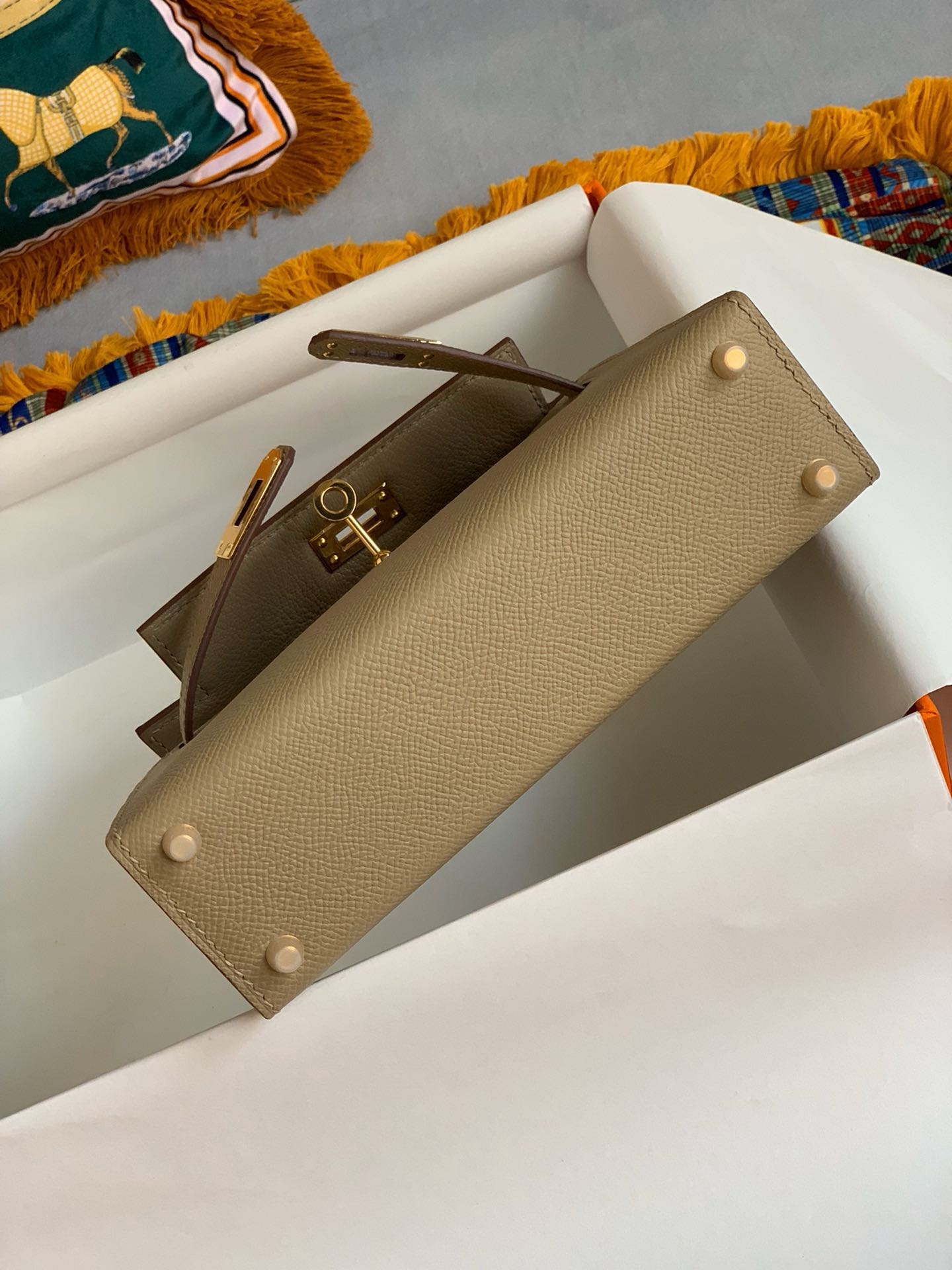 Hermès Kelly Sellier 20  Epsom Gold Hardware
