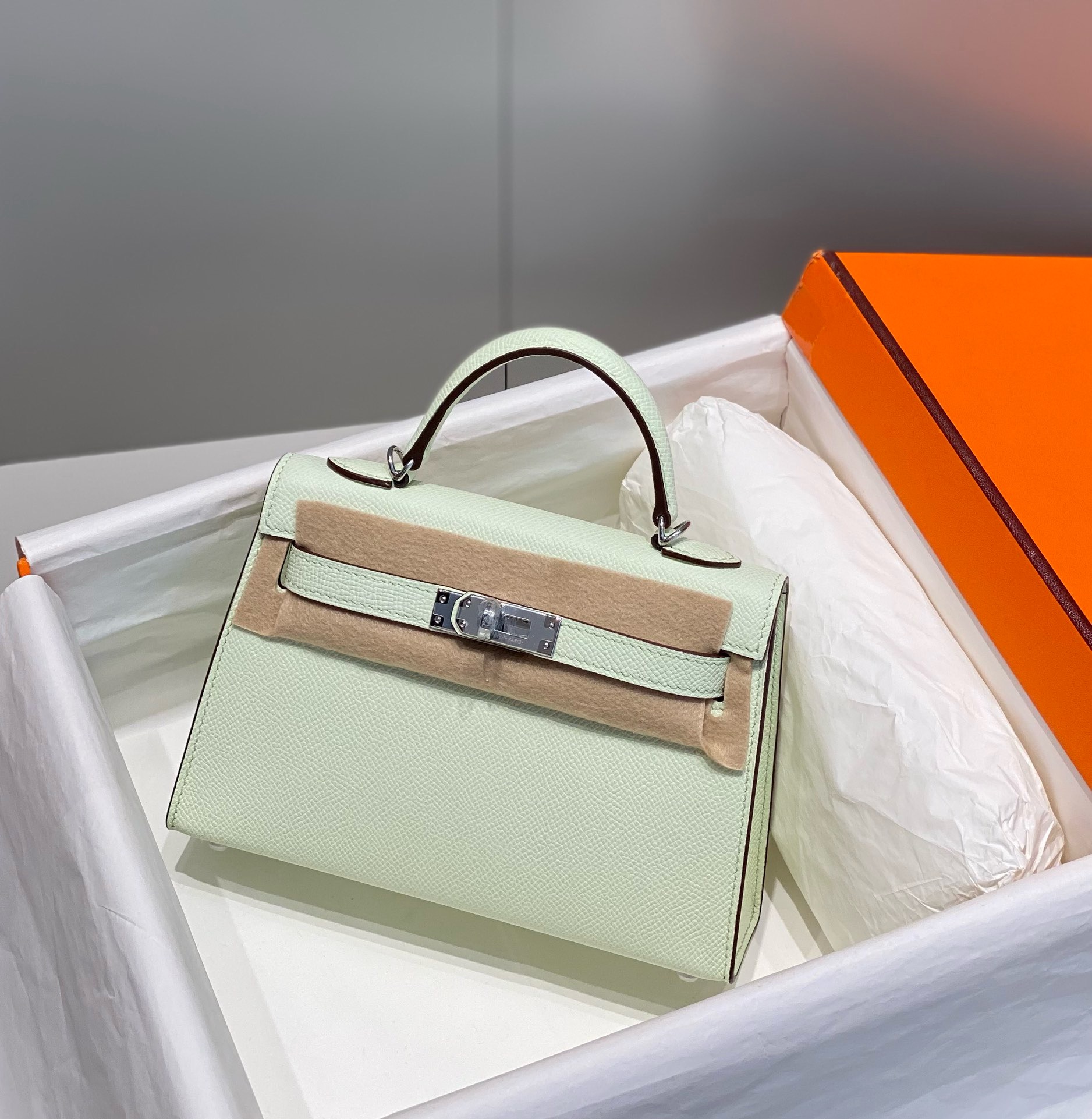 Hermès Kelly Sellier 20  Epsom Palladium Hardware