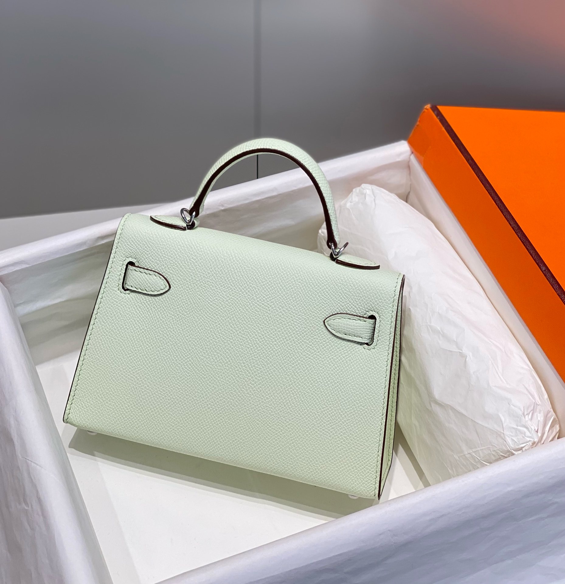 Hermès Kelly Sellier 20  Epsom Palladium Hardware