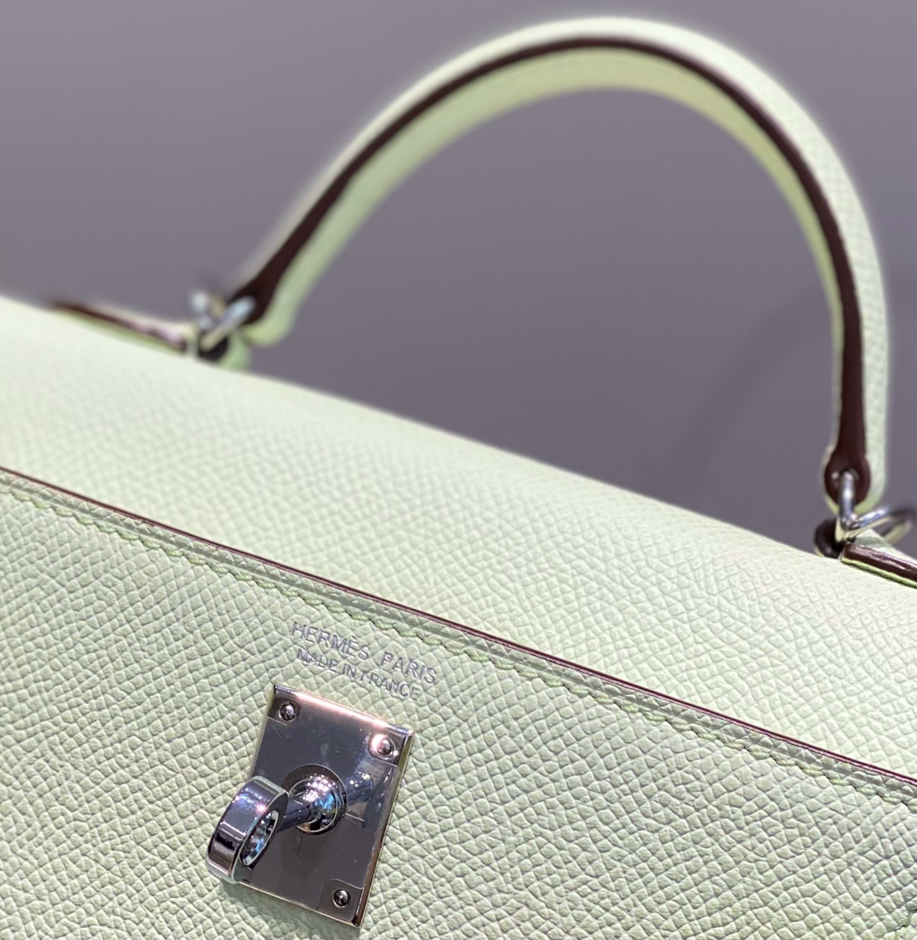 Hermès Kelly Sellier 20  Epsom Palladium Hardware