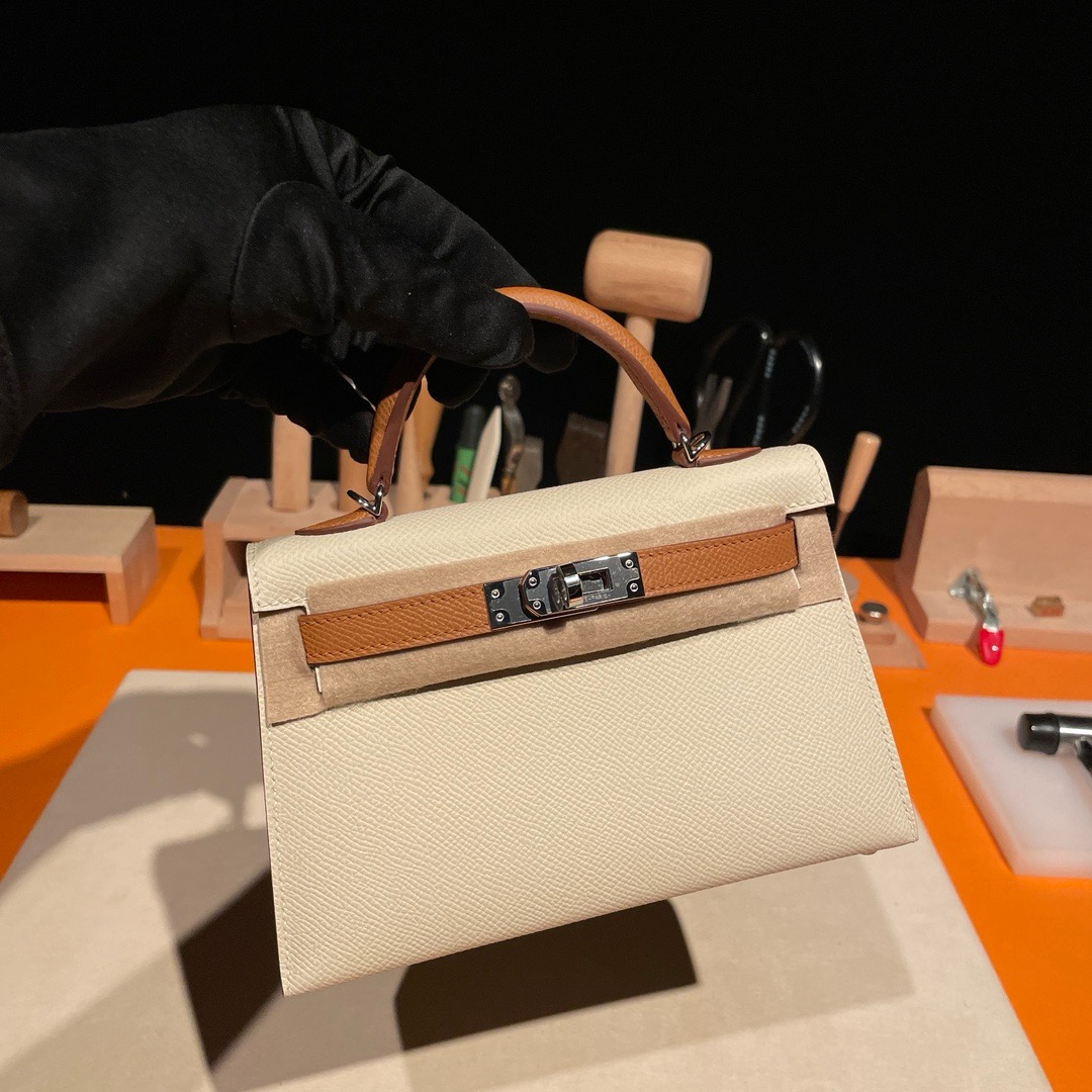 Hermès Kelly Sellier 20  Epsom Palladium Hardware