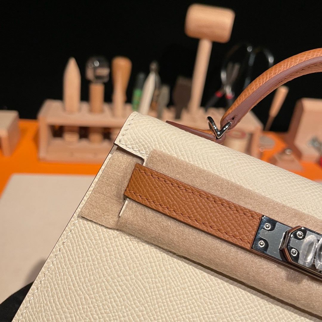 Hermès Kelly Sellier 20  Epsom Palladium Hardware
