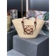 Loewe Anagram Basket bag in iraca palm and calfskin（2 colors）