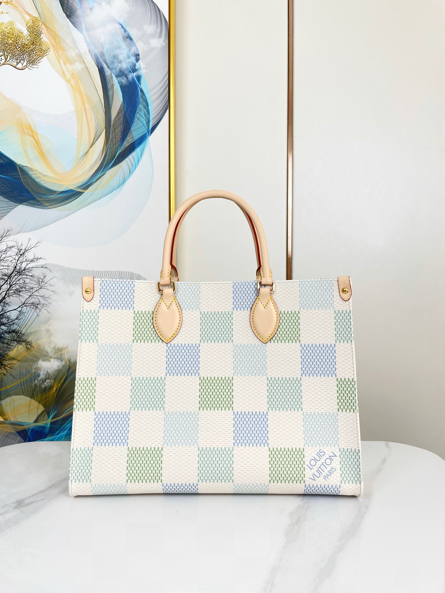 LOUIS VUITTON LV  OnTheGo MM Damier Giant coated canvas  ( 2 colors)