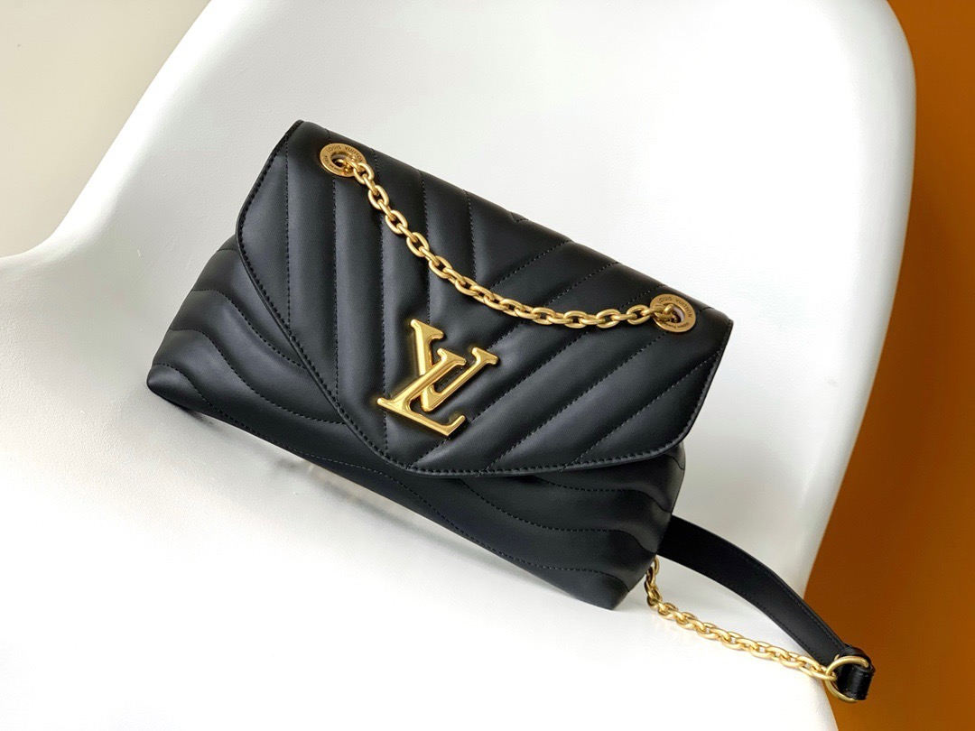 LOUIS VUITTON Calfskin New Wave Chain Bag MM Emerald ( 4 colors) 