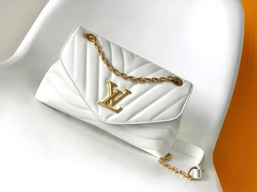 LOUIS VUITTON Calfskin New Wave Chain Bag MM Emerald ( 4 colors) 