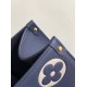Louis Vuitton® OnTheGo MM Navy / Crème