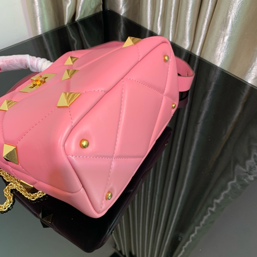 Valentino Small Roman Stud The Handle Bag In Nappa for Woman 