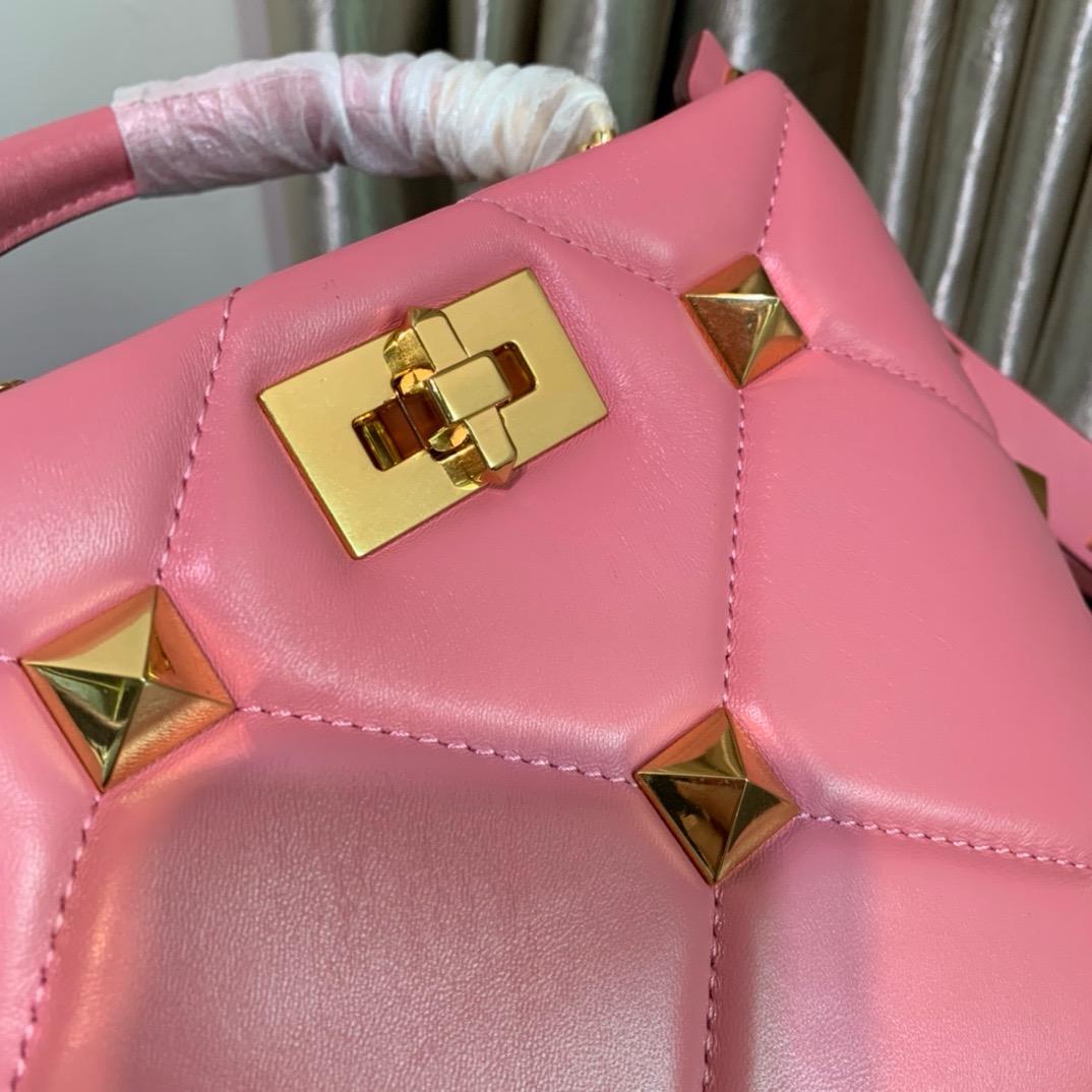 Valentino Small Roman Stud The Handle Bag In Nappa for Woman 