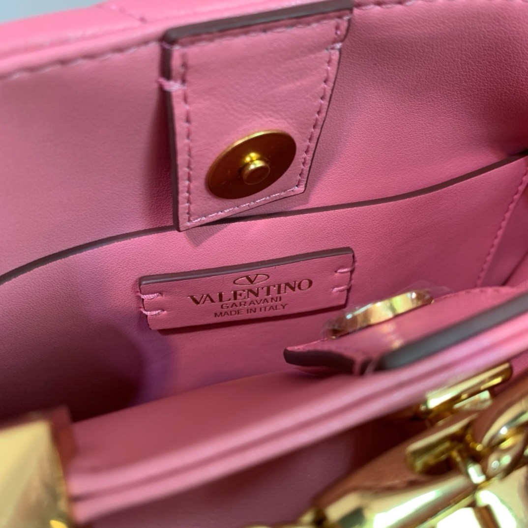 Valentino Small Roman Stud The Handle Bag In Nappa for Woman 