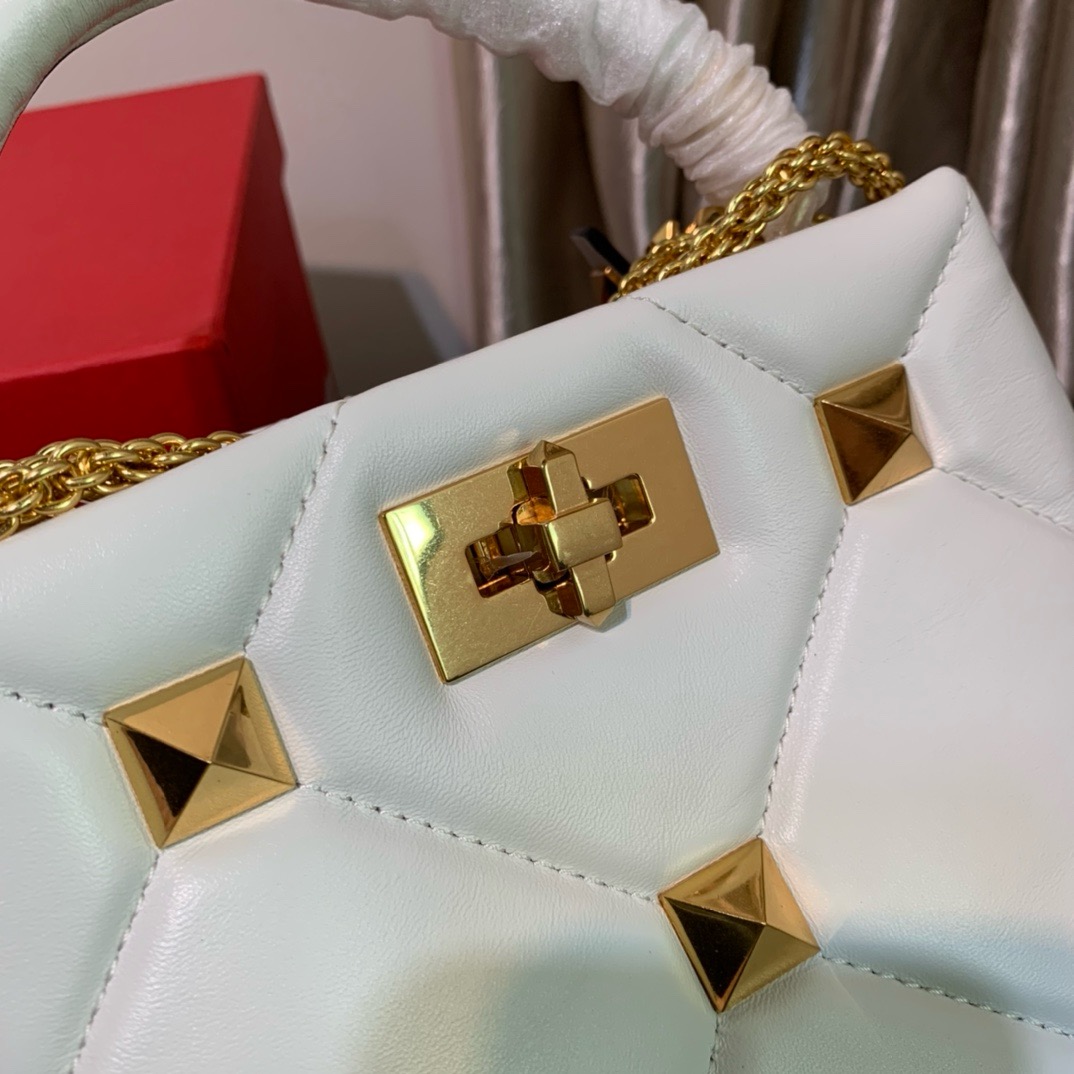 Valentino Small Roman Stud The Handle Bag In Nappa for Woman 