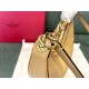  VALENTINO GARAVANI SMALL VLOGO MOON HOBO BAG IN GRAINY CALFSKIN WITH CHAIN
