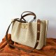  VALENTINO GARAVANI MEDIUM STRAW SUMMER TOTE