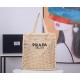  Prada  Raffia Tote Bag  beach bag 