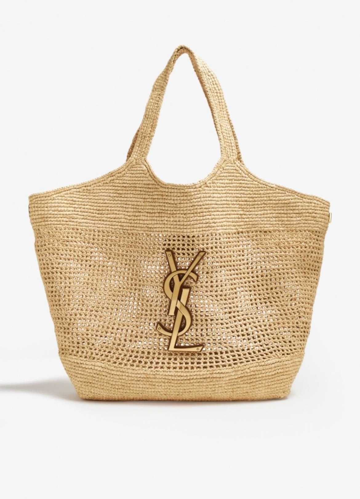 YSL SAINT LAURENT ICARE IN RAFFIA