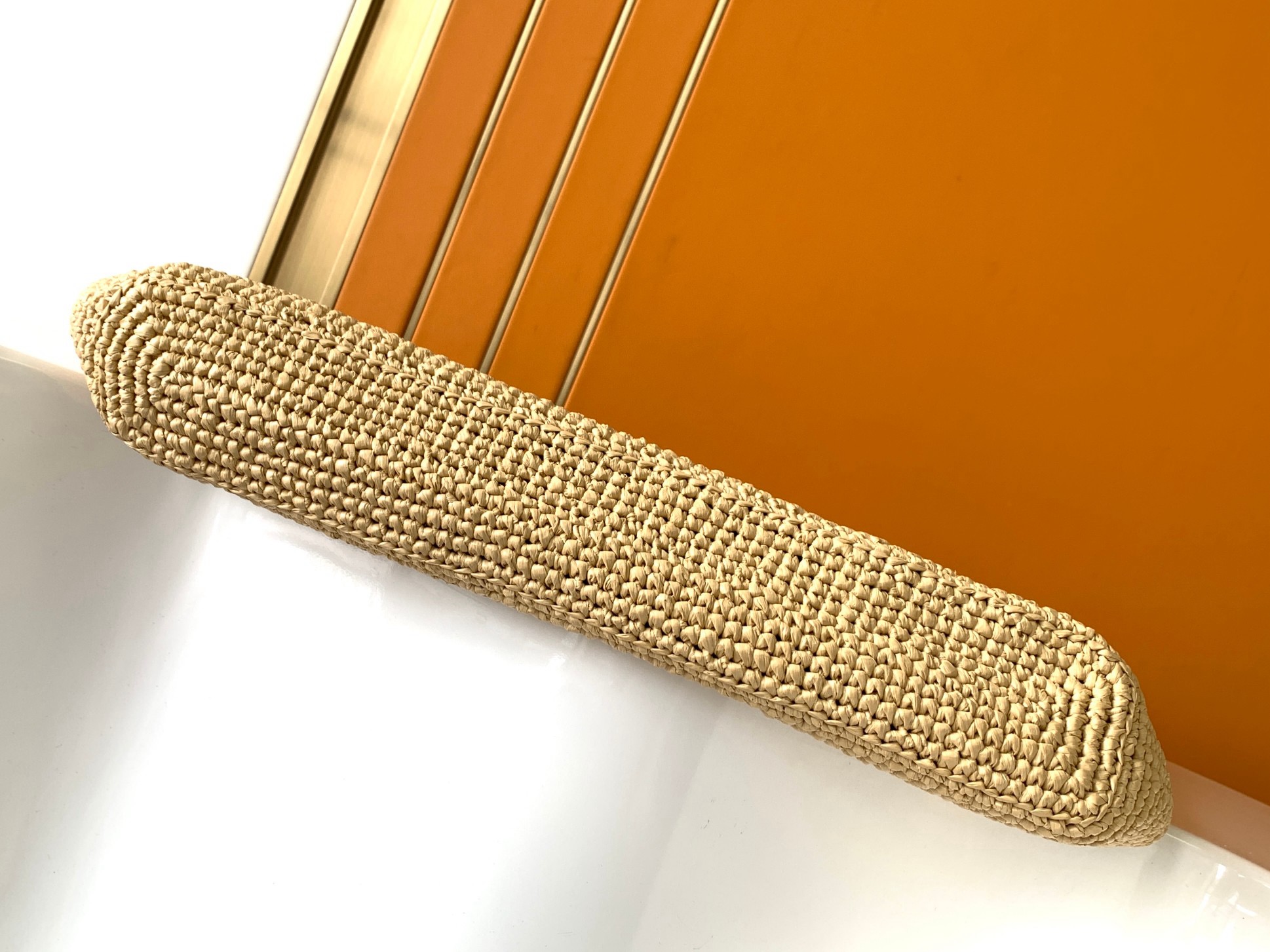 YSL SAINT LAURENT ICARE IN RAFFIA