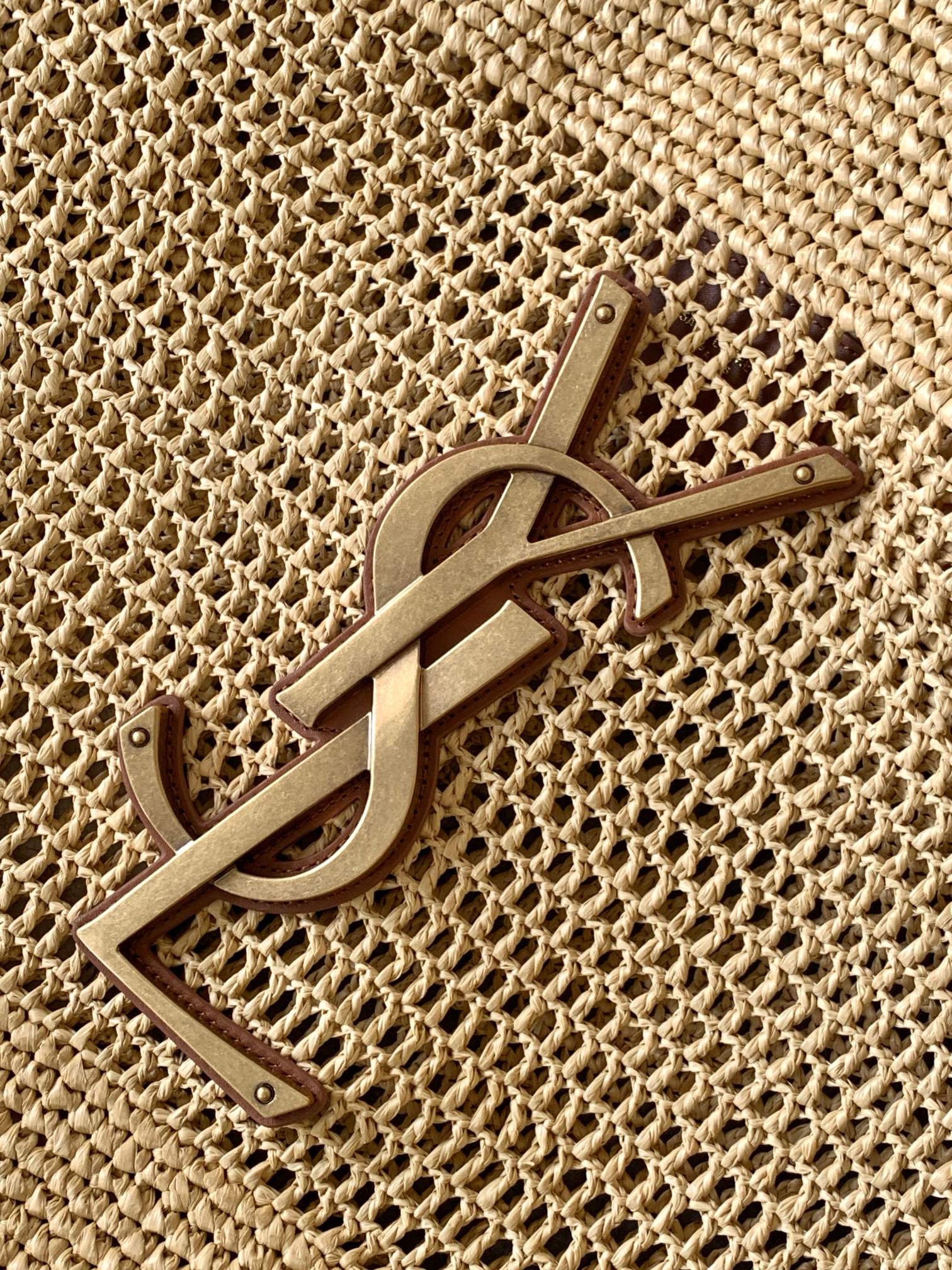 YSL SAINT LAURENT ICARE IN RAFFIA