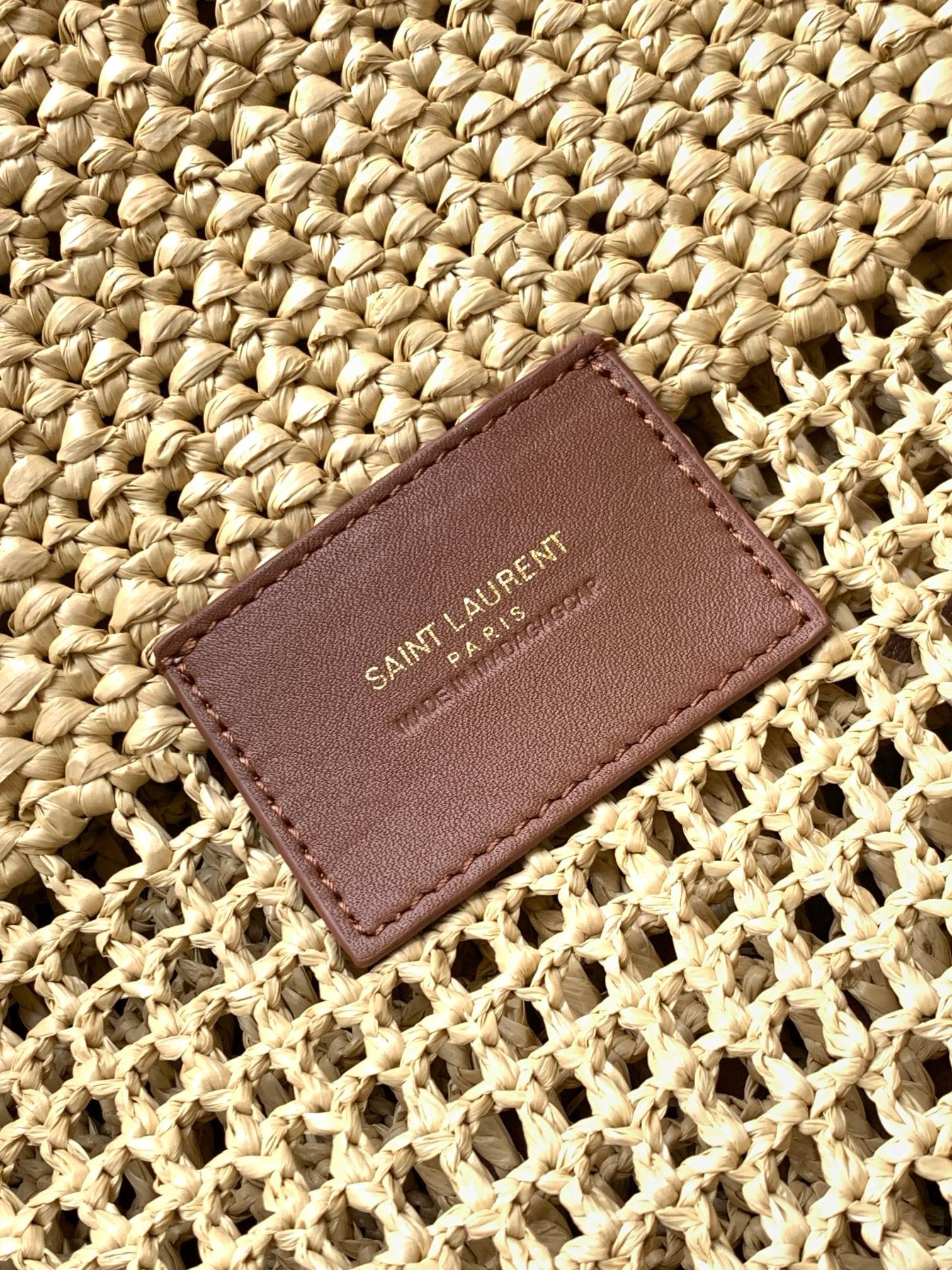 YSL SAINT LAURENT ICARE IN RAFFIA