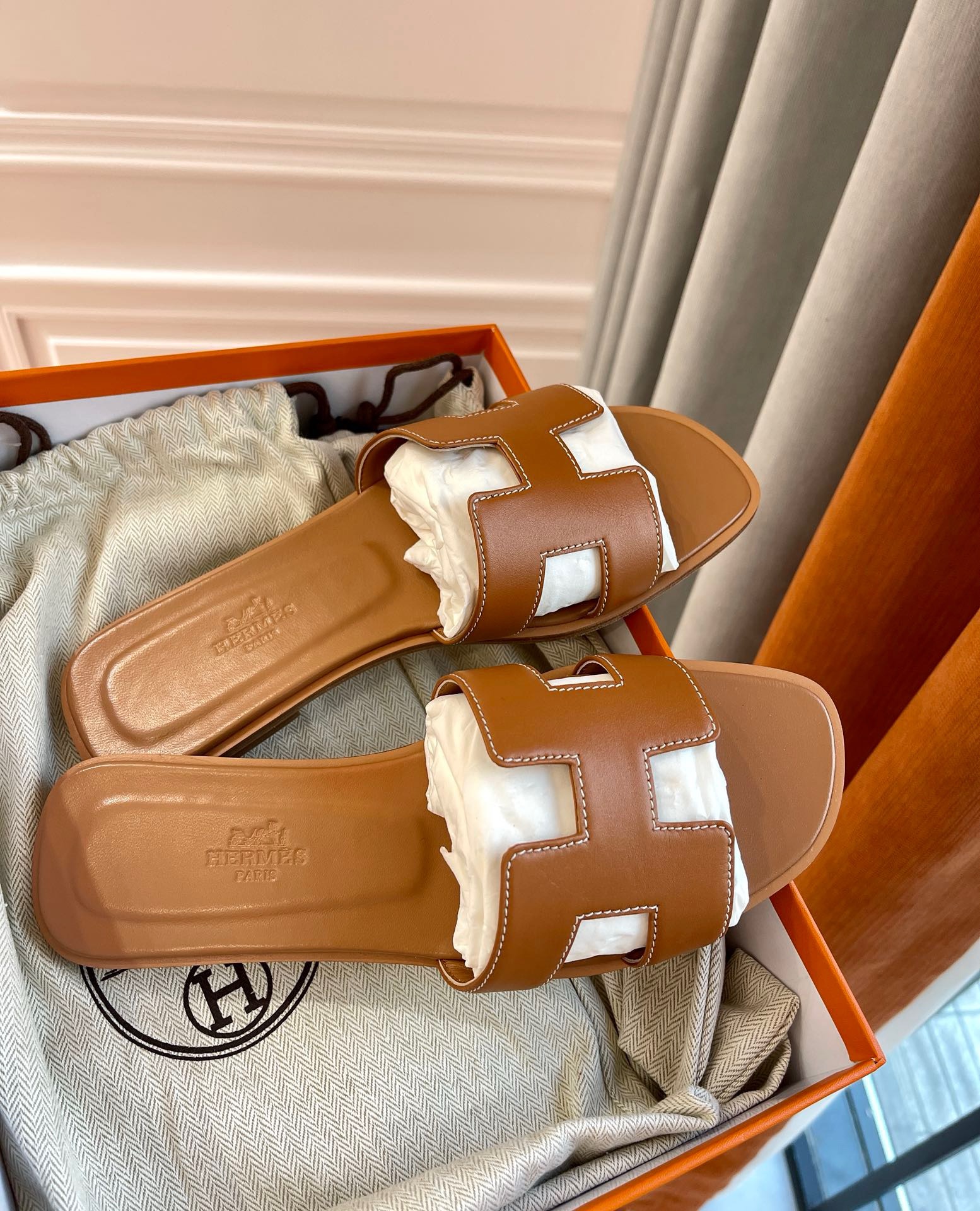 Hermes  mules shoes ( 2 colors )