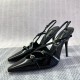 Miu Miu pump  shoes Patent leather slingbacks with buckles ( heel 10.5cm ) 