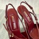 Miu Miu pump  shoes Patent leather slingbacks with buckles ( heel 10.5cm ) 