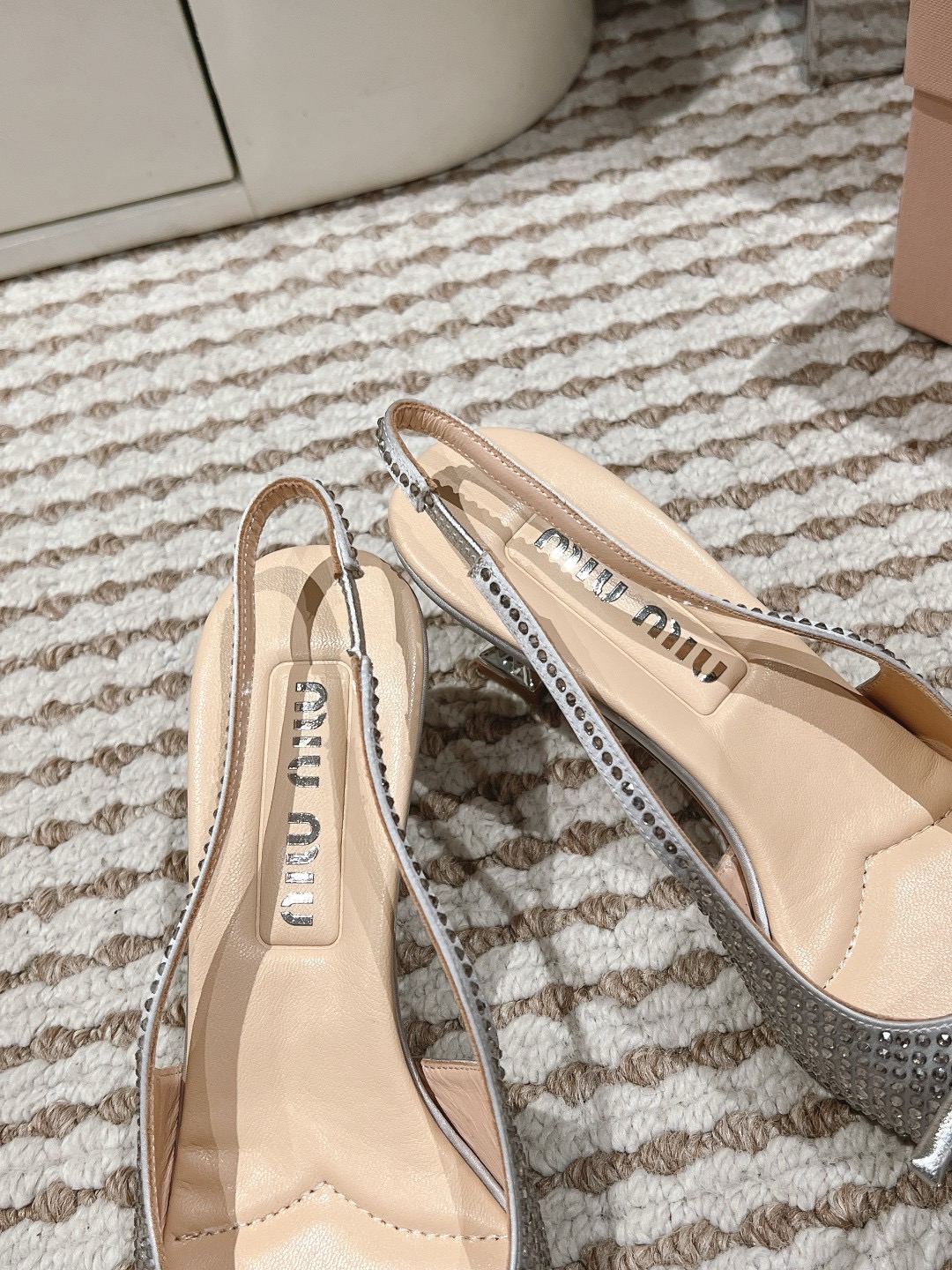 Miu Miu pump  shoes Satin slingback pumps ( heel 5.5cm ) 