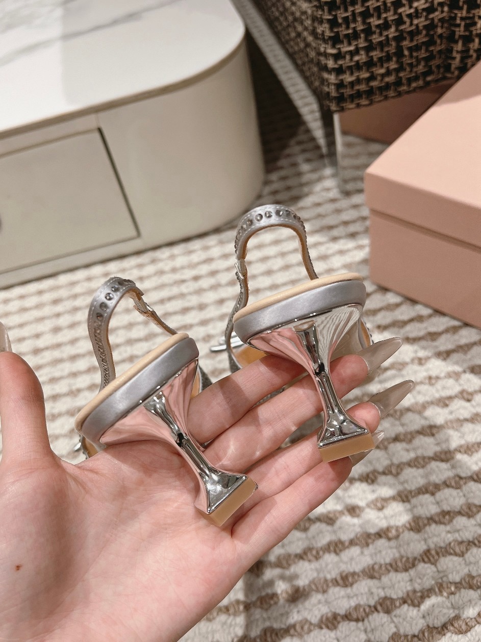 Miu Miu pump  shoes Satin slingback pumps ( heel 5.5cm ) 