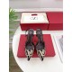 Valentino VLOGO  40 embellished leather-trimmed flocked canvas slingback pumps
