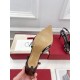 Valentino VLOGO  40 embellished leather-trimmed flocked canvas slingback pumps