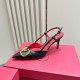 Valentino VLOGO SIGNATURE SLINGBACK PUMP IN CALFSKIN LEATHER 80MM