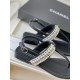 CHANEL pearl  sandal  shoes  